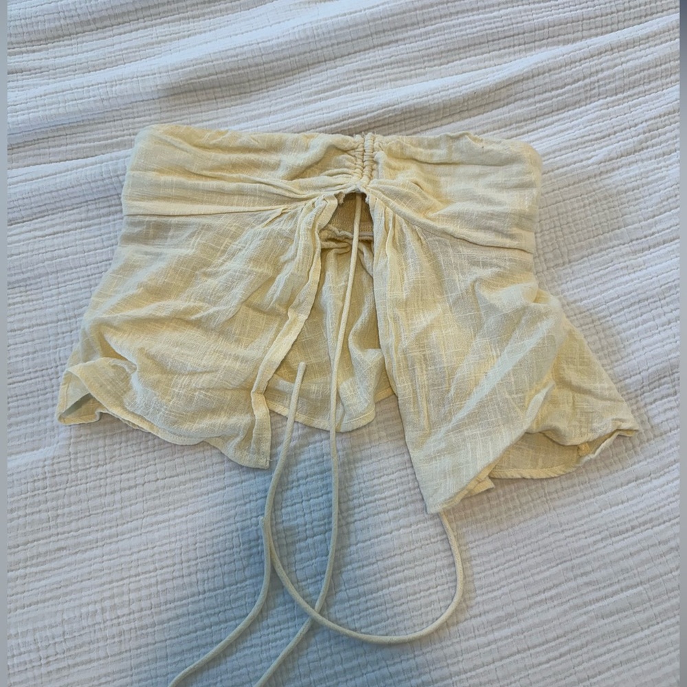Ecote Cream Halter Top
